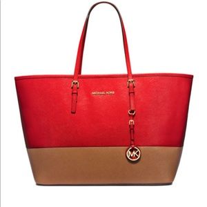 MICHAEL Michael Kors Bicolor "Jet Set" Medium, NWT